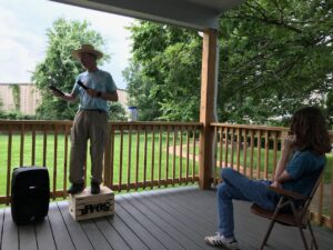 Kevin King speaks at Soapbox Houston